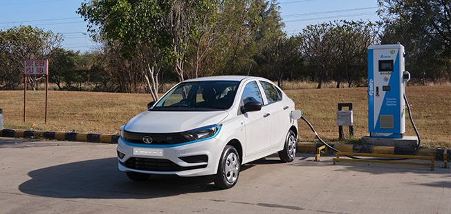 Fast charge your zero emission Tigor electric
